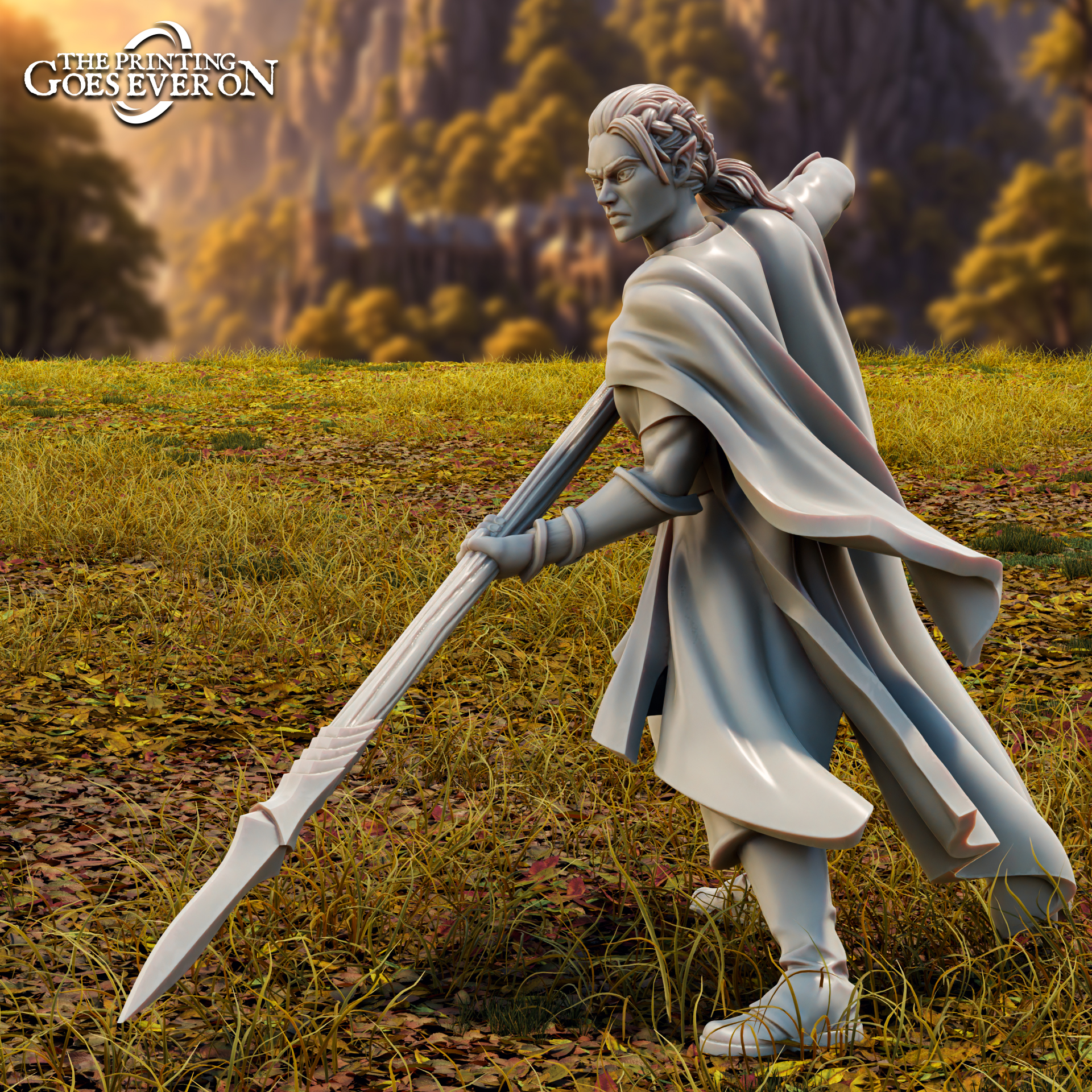 Wood Elf Spearman A - Presupported